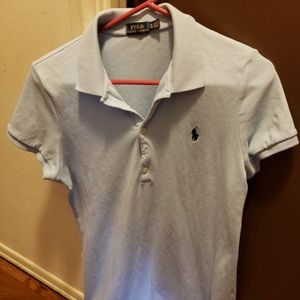 Light blue polo dress